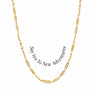 Awe Inspired Necklaces 14K Yellow Gold Vermeil / Say Yes to New Adventures Affirmation Necklace