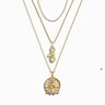 Awe Inspired Necklaces 14K Yellow Gold Vermeil Seek Enlightenment Necklace Set