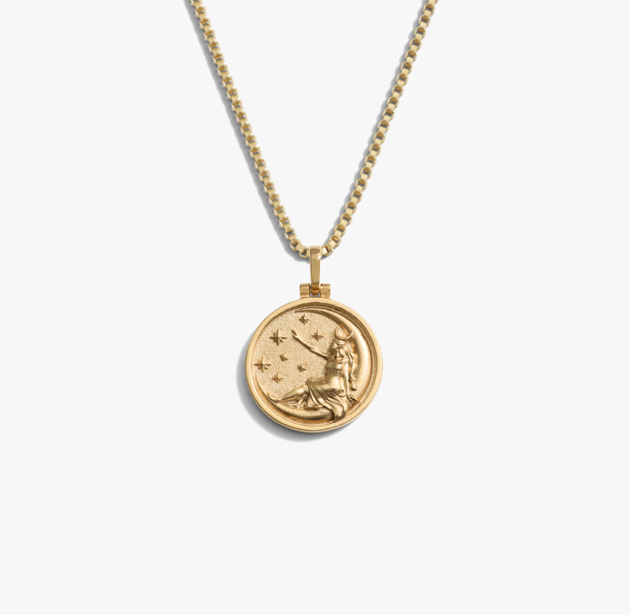 Awe Inspired Necklaces 14K Yellow Gold Vermeil / Selene / 16-18 Standard Goddess Necklace Reworks