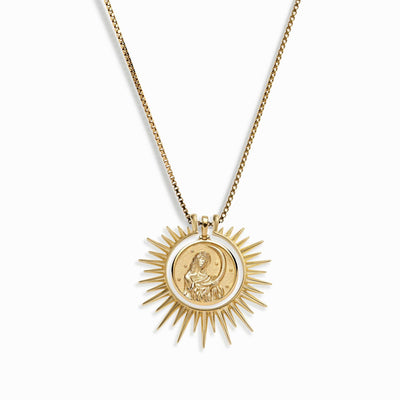 Awe Inspired Necklaces 14K Yellow Gold Vermeil Selene's Cosmic Rays Necklace Set