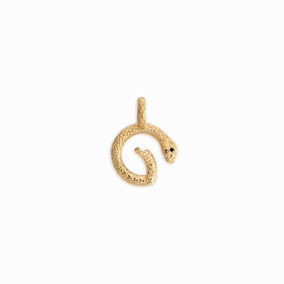 Awe Inspired Necklaces 14K Yellow Gold Vermeil Snake Charm Link