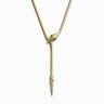 Awe Inspired Necklaces 14K Yellow Gold Vermeil Snake Lariat