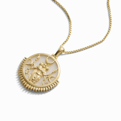 Awe Inspired Necklaces 14K Yellow Gold Vermeil / Special Edition Hecate / 16"-18" Box Chain Special Edition Goddess Necklace