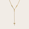Awe Inspired Necklaces 14K Yellow Gold Vermeil Stardust Statement Lariat