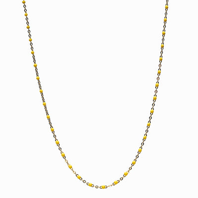 Awe Inspired Necklaces 14K Yellow Gold Vermeil / Sunburst / 14"-18" Colored Enamel Necklace