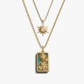 Awe Inspired Necklaces 14K Yellow Gold Vermeil The Sun Tarot Necklace Set
