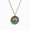 Awe Inspired Necklaces 14K Yellow Gold Vermeil Third Eye Coin Necklace