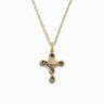 Awe Inspired Necklaces 14K Yellow Gold Vermeil Third Eye Cross Necklace