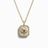 Awe Inspired Necklaces 14K Yellow Gold Vermeil Third Eye Locket Necklace