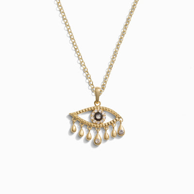 Awe Inspired Necklaces 14K Yellow Gold Vermeil Third Eye Necklace