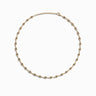 Awe Inspired Necklaces 14K Yellow Gold Vermeil Third Eye Tennis Necklace