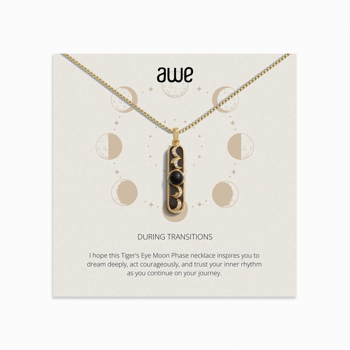 Awe Inspired Necklaces 14K Yellow Gold Vermeil Transitions Card Gift Set