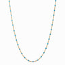 Awe Inspired Necklaces 14K Yellow Gold Vermeil / Turquoise / 14"-18" Colored Enamel Necklace