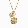 Awe Inspired Necklaces 14K Yellow Gold Vermeil Unconditional Love Charm Necklace