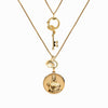 Awe Inspired Necklaces 14K Yellow Gold Vermeil Unlock Your Path Necklace Set