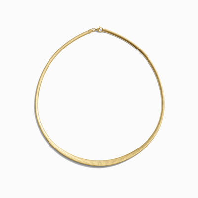 Awe Inspired Necklaces 14K Yellow Gold Vermeil Victory Omega Collar