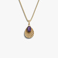 Awe Inspired Necklaces 14K Yellow Gold Vermeil / Violet Amethyst / 16"-18" Aura Necklace