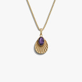 Awe Inspired Necklaces 14K Yellow Gold Vermeil / Violet Amethyst / 16"-18" Aura Necklace