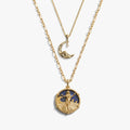 Awe Inspired Necklaces 14K Yellow Gold Vermeil Yemaya Ocean Tides Necklace Set