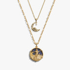 Awe Inspired Necklaces 14K Yellow Gold Vermeil Yemaya Ocean Tides Necklace Set