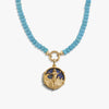 Awe Inspired Necklaces 14K Yellow Gold Vermeil Yemaya Turquoise Charm Necklace