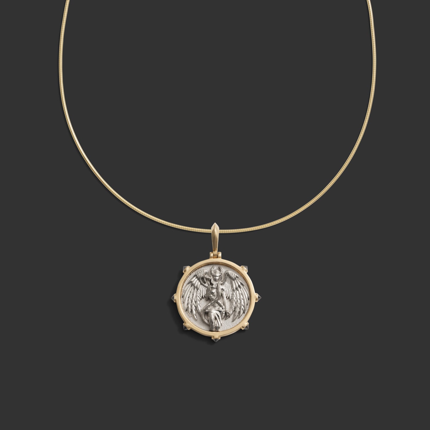 Awe Inspired Necklaces 18K Yellow Gold / 14K White Gold Lilith Goddess Collar Necklace