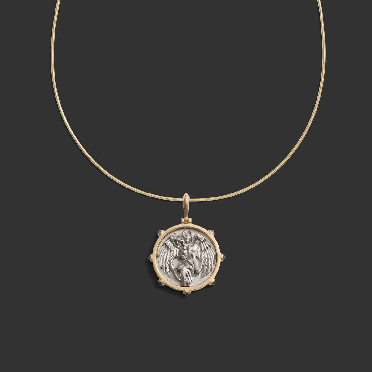 Awe Inspired Necklaces 18K Yellow Gold / 14K White Gold Lilith Goddess Collar Necklace