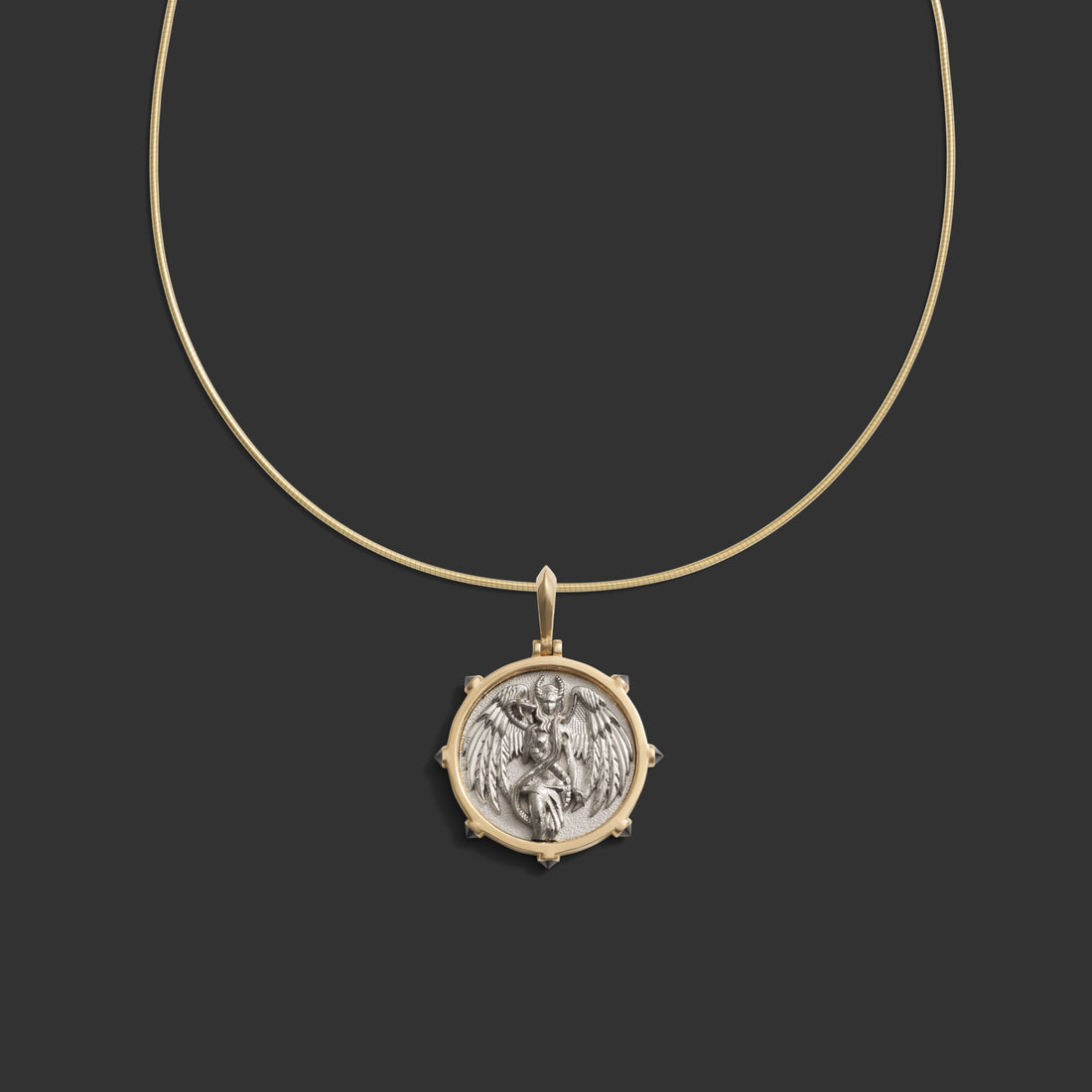 Awe Inspired Necklaces 18K Yellow Gold / 14K White Gold Lilith Goddess Collar Necklace