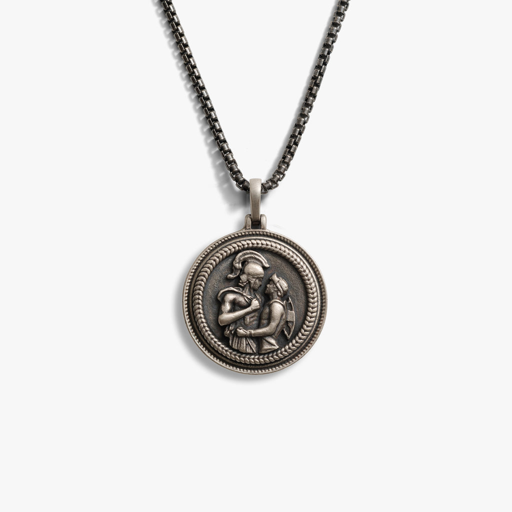 Awe Inspired Necklaces 20" Rounded Box Chain / Gunmetal Gunmetal Achilles Necklace