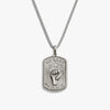 Awe Inspired Necklaces 925 Sterling Silver / 16"-18" / Large Pro Roe Dog Tag Necklace