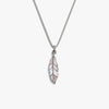 Awe Inspired Necklaces 925 Sterling Silver / 16"-18" Mother of Pearl Feather Necklace