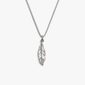 Awe Inspired Necklaces 925 Sterling Silver / 16"-18" Mother of Pearl Feather Necklace