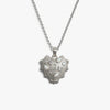 Awe Inspired Necklaces 925 Sterling Silver / 16-18" Rolo Chain Gemstone Locked Radiant Heart Necklace