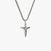 Awe Inspired Necklaces 925 Sterling Silver / 16"-18" Round Box Chain Men's Flying Dagger Necklace