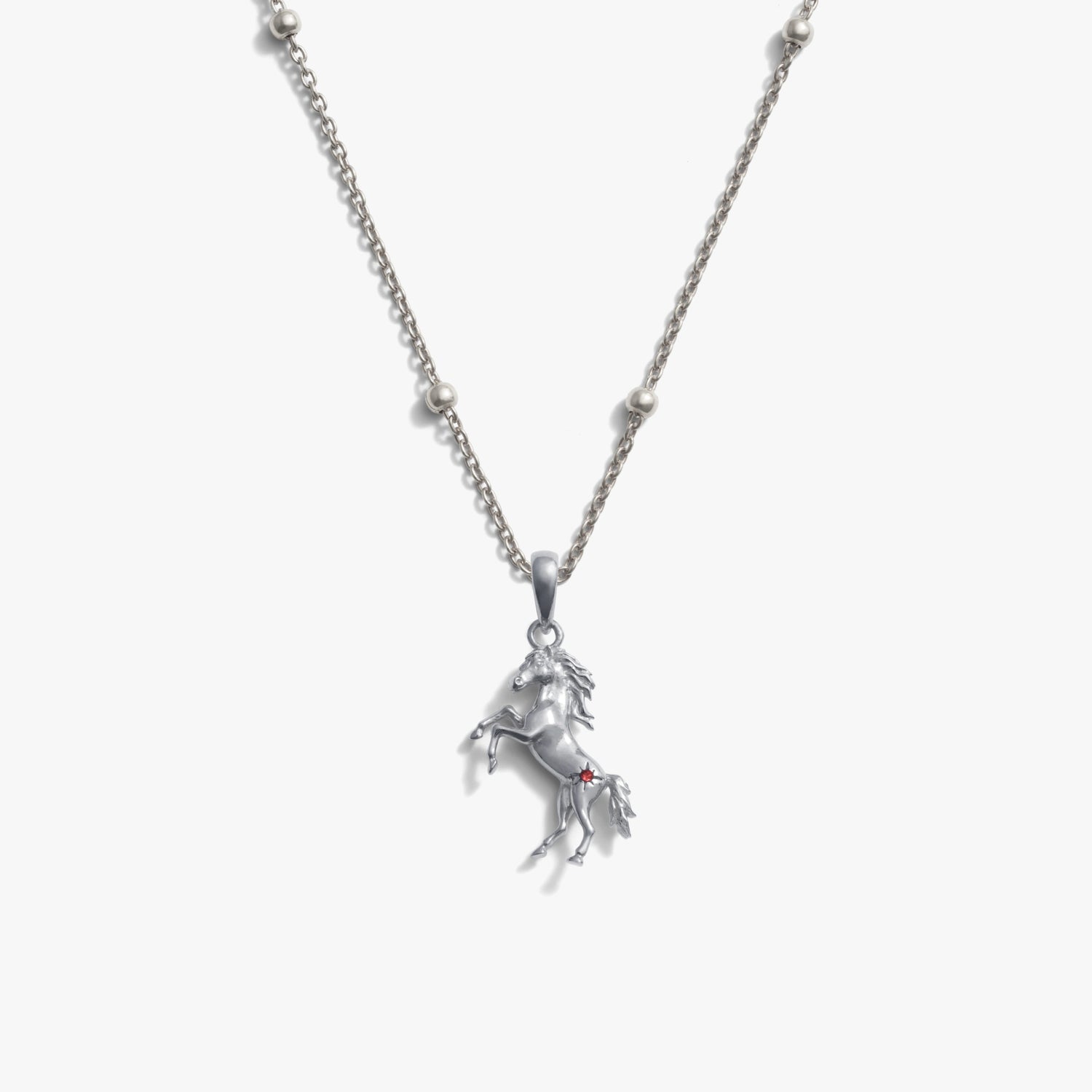 Awe Inspired Necklaces 925 Sterling Silver / 16-18'' Stallion Necklace