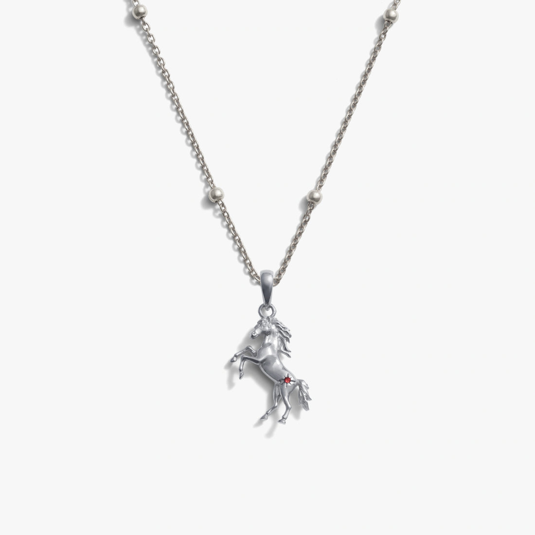 Awe Inspired Necklaces 925 Sterling Silver / 16-18'' Stallion Necklace
