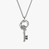 Awe Inspired Necklaces 925 Sterling Silver / 22" Cuban Chain Men's Gate of Hades Key Necklace