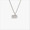 Awe Inspired Necklaces 925 Sterling Silver / 555 / 16"-18" Angel Number Necklace