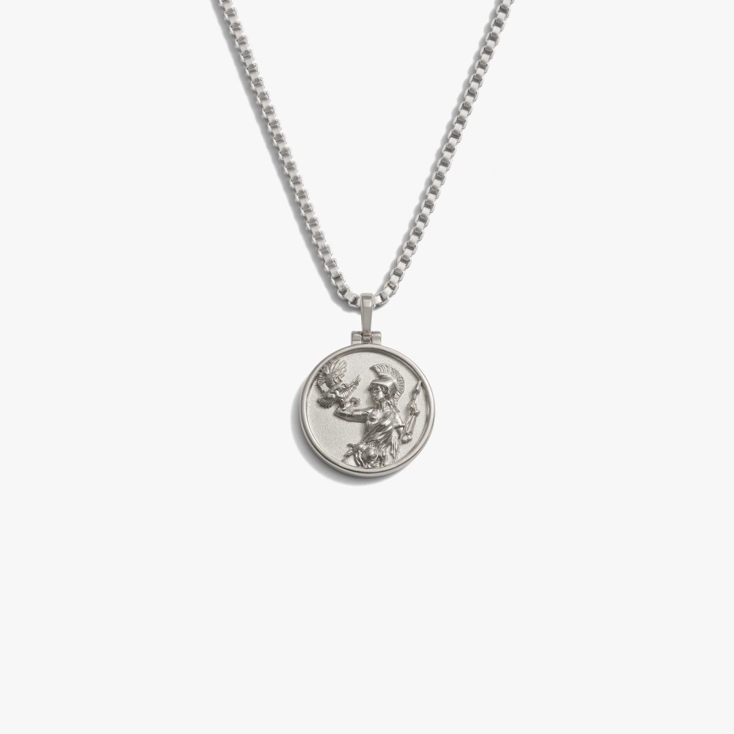Awe Inspired Necklaces 925 Sterling Silver / Athena / 20-22 Mini Goddess Coin Necklace