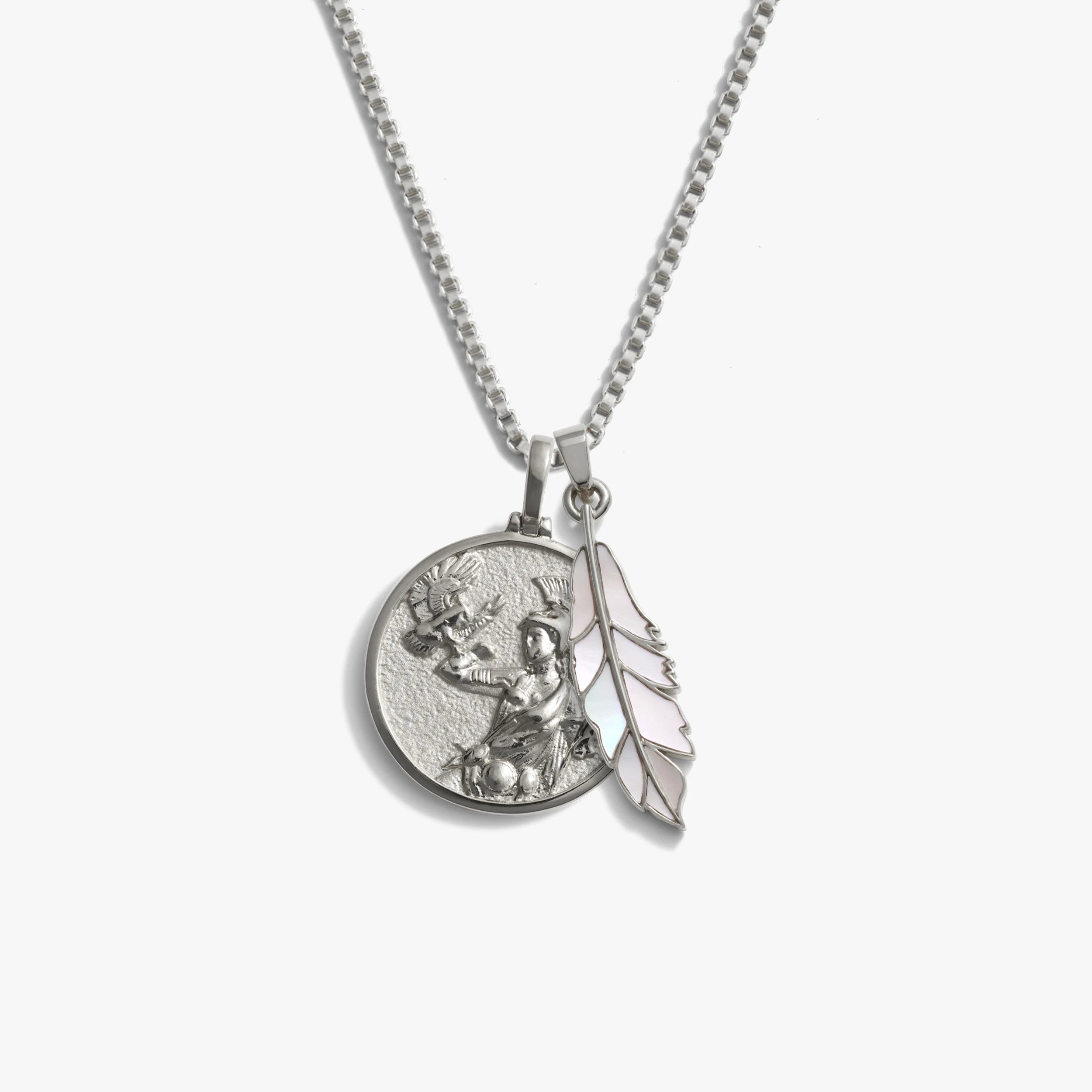 Awe Inspired Necklaces 925 Sterling Silver Athena's Owl Necklace Set