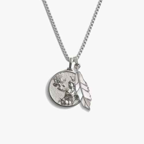 Awe Inspired Necklaces 925 Sterling Silver Athena's Owl Necklace Set