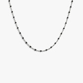 Awe Inspired Necklaces 925 Sterling Silver / Black / 18"-22" Pop Of Color Necklace