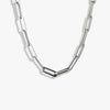 Awe Inspired Necklaces 925 Sterling Silver Chunky Paperclip Necklace