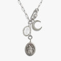 Awe Inspired Necklaces 925 Sterling Silver / Clear Quartz Hecate's Portal Charm Lariat