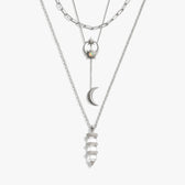 Awe Inspired Necklaces 925 Sterling Silver Cosmic Euphoria Necklace Set