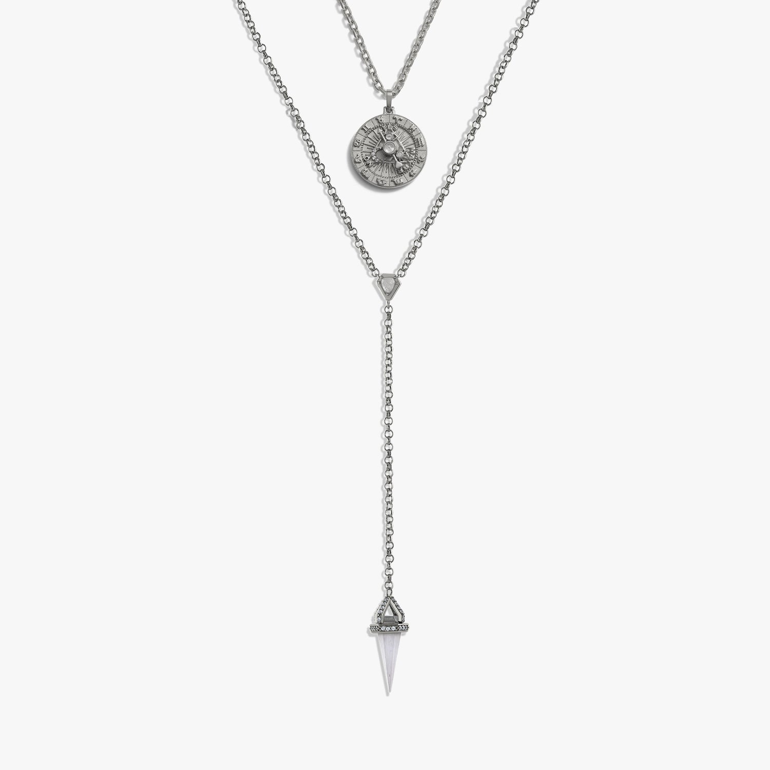 Awe Inspired Necklaces 925 Sterling Silver Divination Necklace Set