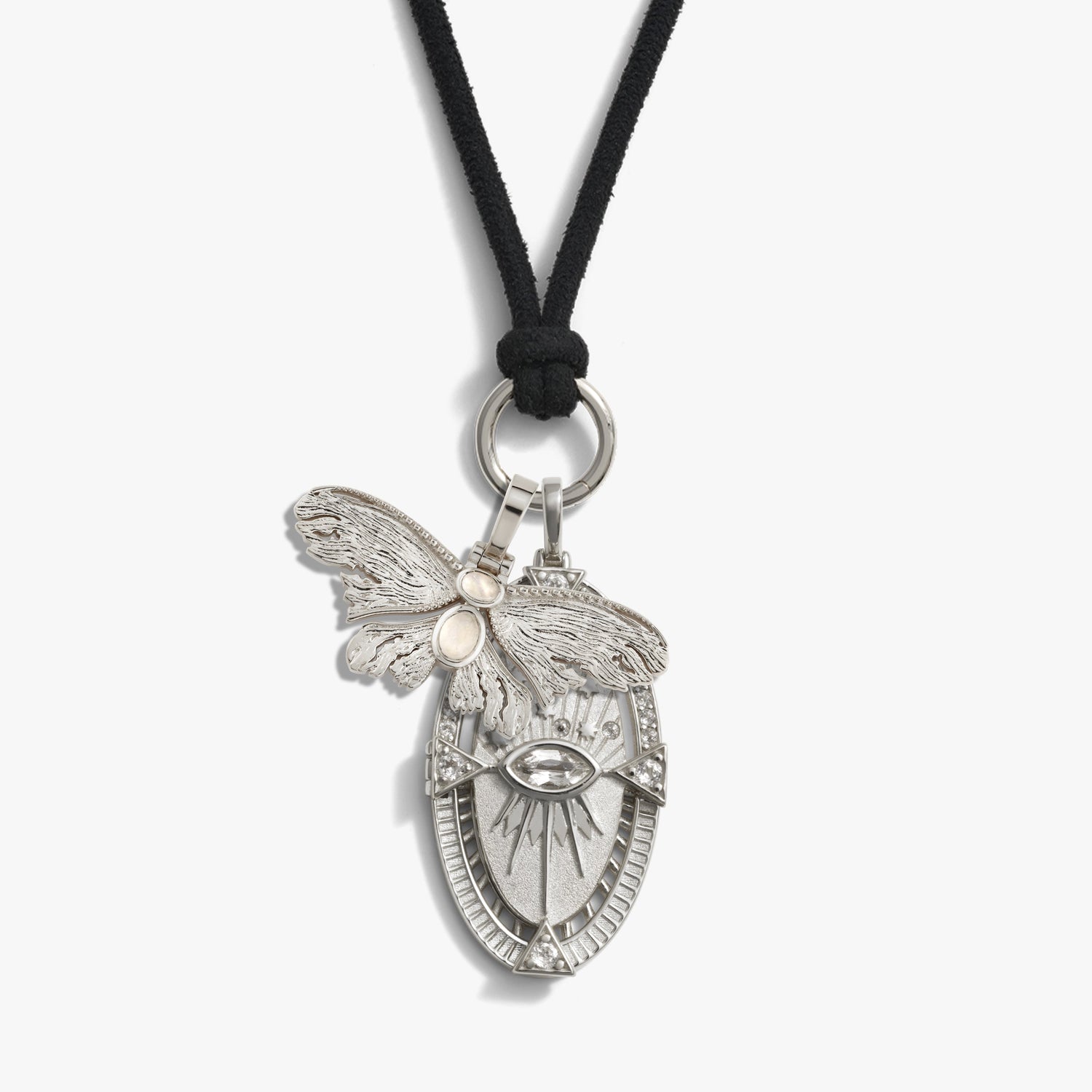 Awe Inspired Necklaces 925 Sterling Silver Dream Fairy Cord Charm Necklace
