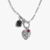 Awe Inspired Necklaces 925 Sterling Silver Enemies to Lover's Charm Necklace Set