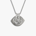 Awe Inspired Necklaces 925 Sterling Silver Eye of Psyche Halo Necklace Set