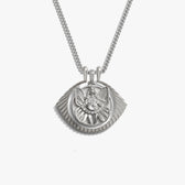 Awe Inspired Necklaces 925 Sterling Silver Eye of Psyche Halo Necklace Set